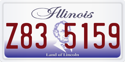 IL license plate Z835159