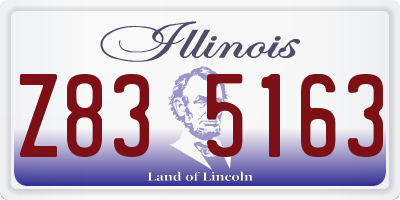 IL license plate Z835163