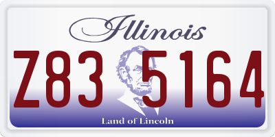 IL license plate Z835164