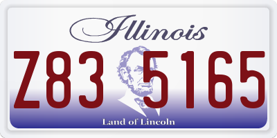 IL license plate Z835165