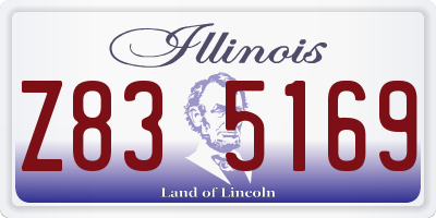 IL license plate Z835169