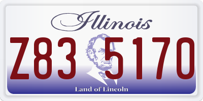 IL license plate Z835170