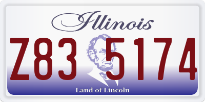 IL license plate Z835174