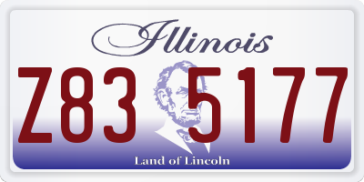 IL license plate Z835177
