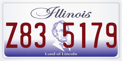 IL license plate Z835179