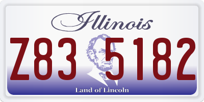 IL license plate Z835182