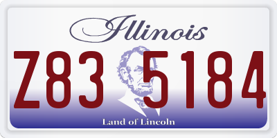 IL license plate Z835184