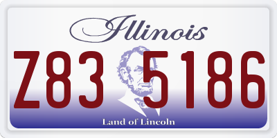 IL license plate Z835186