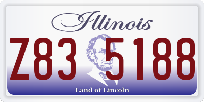 IL license plate Z835188