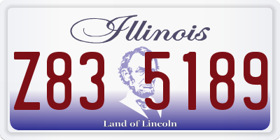 IL license plate Z835189