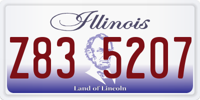IL license plate Z835207