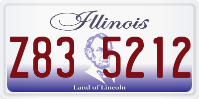 IL license plate Z835212
