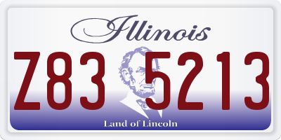 IL license plate Z835213