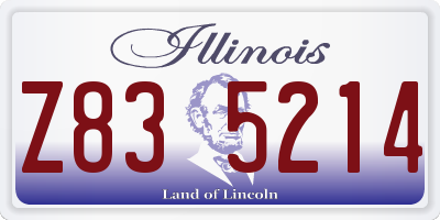IL license plate Z835214