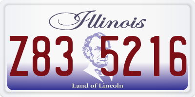IL license plate Z835216