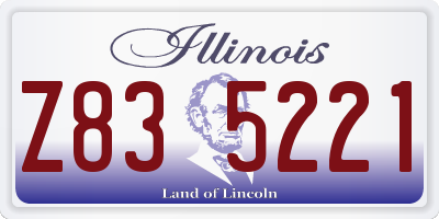 IL license plate Z835221