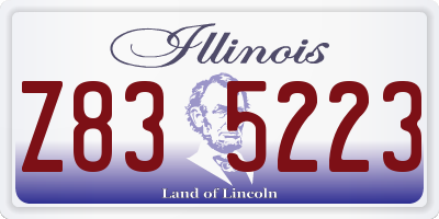 IL license plate Z835223