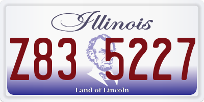 IL license plate Z835227