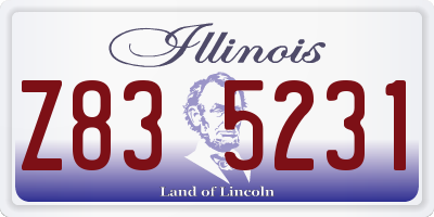IL license plate Z835231
