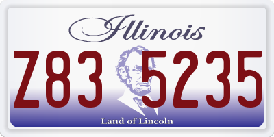 IL license plate Z835235