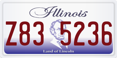 IL license plate Z835236