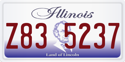 IL license plate Z835237