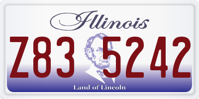 IL license plate Z835242