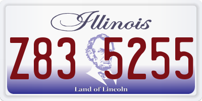 IL license plate Z835255