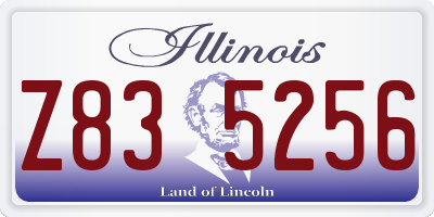 IL license plate Z835256