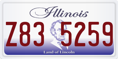 IL license plate Z835259