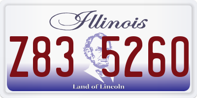 IL license plate Z835260