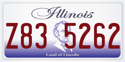 IL license plate Z835262