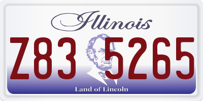 IL license plate Z835265