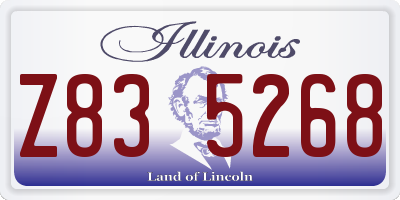 IL license plate Z835268