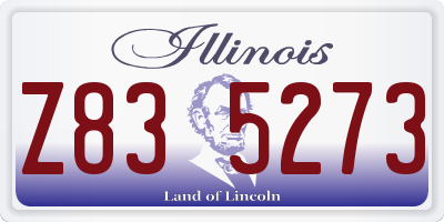 IL license plate Z835273