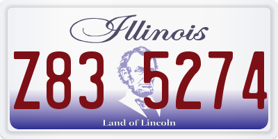 IL license plate Z835274