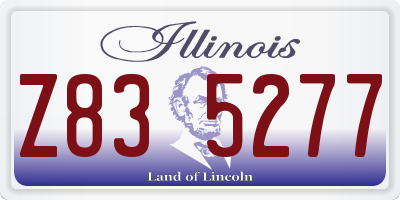 IL license plate Z835277