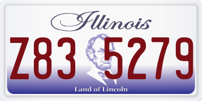 IL license plate Z835279