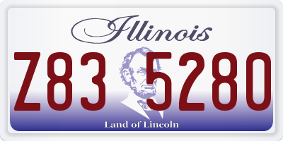 IL license plate Z835280