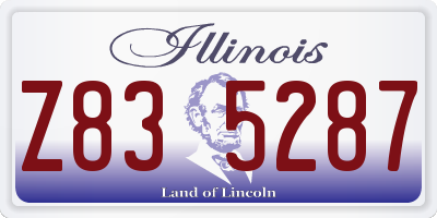 IL license plate Z835287