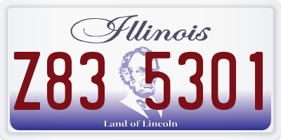 IL license plate Z835301