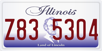 IL license plate Z835304