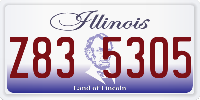 IL license plate Z835305