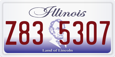 IL license plate Z835307