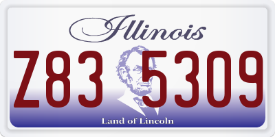 IL license plate Z835309