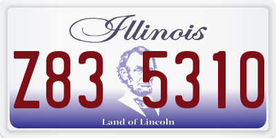 IL license plate Z835310