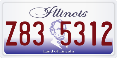IL license plate Z835312