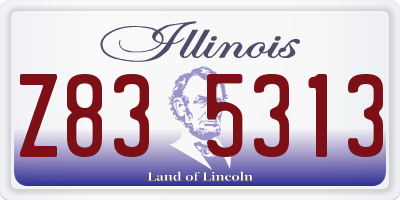 IL license plate Z835313