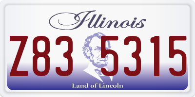 IL license plate Z835315