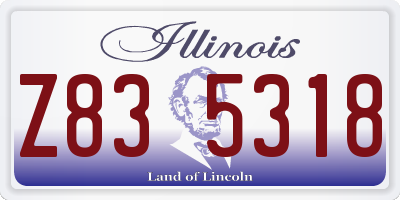 IL license plate Z835318